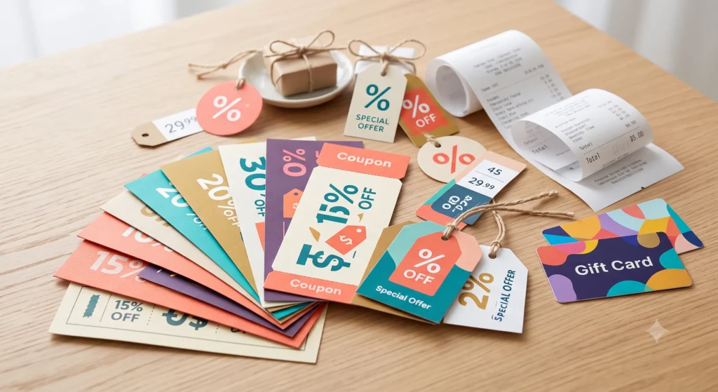discount coupons and voucher cards